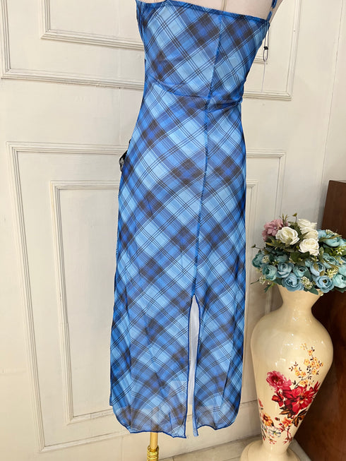 Mesh Bodycon Maxi Dress With Shrug